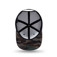 Casquette de baseball structurée à 6 panneaux en maille, modèle Trucker Richardson 112, personnalisable, en camouflage, de qualité supérieure, vierge, avec fermeture snapback réglable