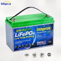 Batterie Lithium à décharge profonde 24V 200AH 5KW Grade A LiFePO4 Chauffée pour Stockage Domestique Bus CAN BMS Intelligent Terminal M8 CE RoHS IP67 OEM ODM
