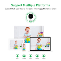 Caméra IP WiFi PTZ SIXWGH 2MP pour intérieur, audio bidirectionnel, vision nocturne, détection de mouvement, alarme, caméra de surveillance intelligente pour la maison