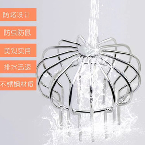 304 Stainless Steel Drain Cover 110mm Round Anti Clog Mesh Indoor Outdoor Filter For PVC Pipe - Product Image 2