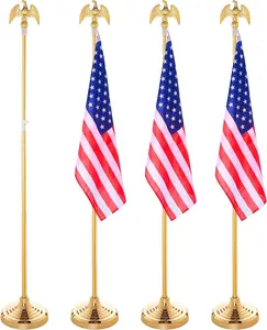 Floor Stand Flag Pole Indoor Flag Pole Indoor Standing Floor Office Flags With Base Flagpole
