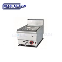 Équipement de cuisine pour hôtel traiteur Acier inoxydable Bain Marie Dessus de table Gaz/Électrique Capacité de la source d'alimentation 8L/9L
