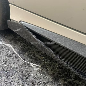 Alerón de labio de extensión de fibra de carbono estilo PA para <span class=keywords><strong>Mercedes</strong></span> Benz <span class=keywords><strong>CLA</strong></span> clase W117 W176 faldas laterales Bodykit - Product Image 4