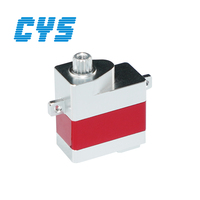 Servomoteur numérique sans noyau CYS S0206 6,5g à engrenages métalliques, couple élevé 0,5kg.cm pour mini hélicoptère RC / avion RC à voilure fixe, pièces de rechange