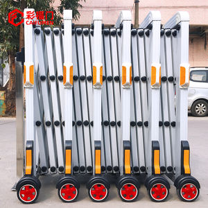 Buona qualità in lega di alluminio barriere telescopiche cancello Push-Pull divisorio Guardrail formato personalizzato uso del traffico esterno - Product Image 3