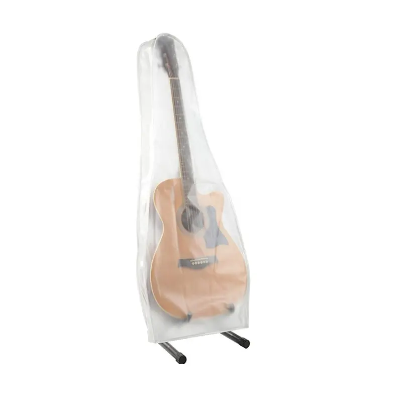 クリアギターシェルケース耐久性のある洗えるダストプロテクターギターバッグはアコースティックギターに適合