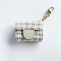 Mini sac à bandoulière en cuir PU neuf avec porte-clés en métal, design noble, accessoire avec porte-monnaie