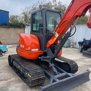 Gebruikt Kubota U55-5 5,5 ton minikraan Kubota V2607 motor 0,2 m³ bak lage uren Japanse oorsprong - Product Image 5