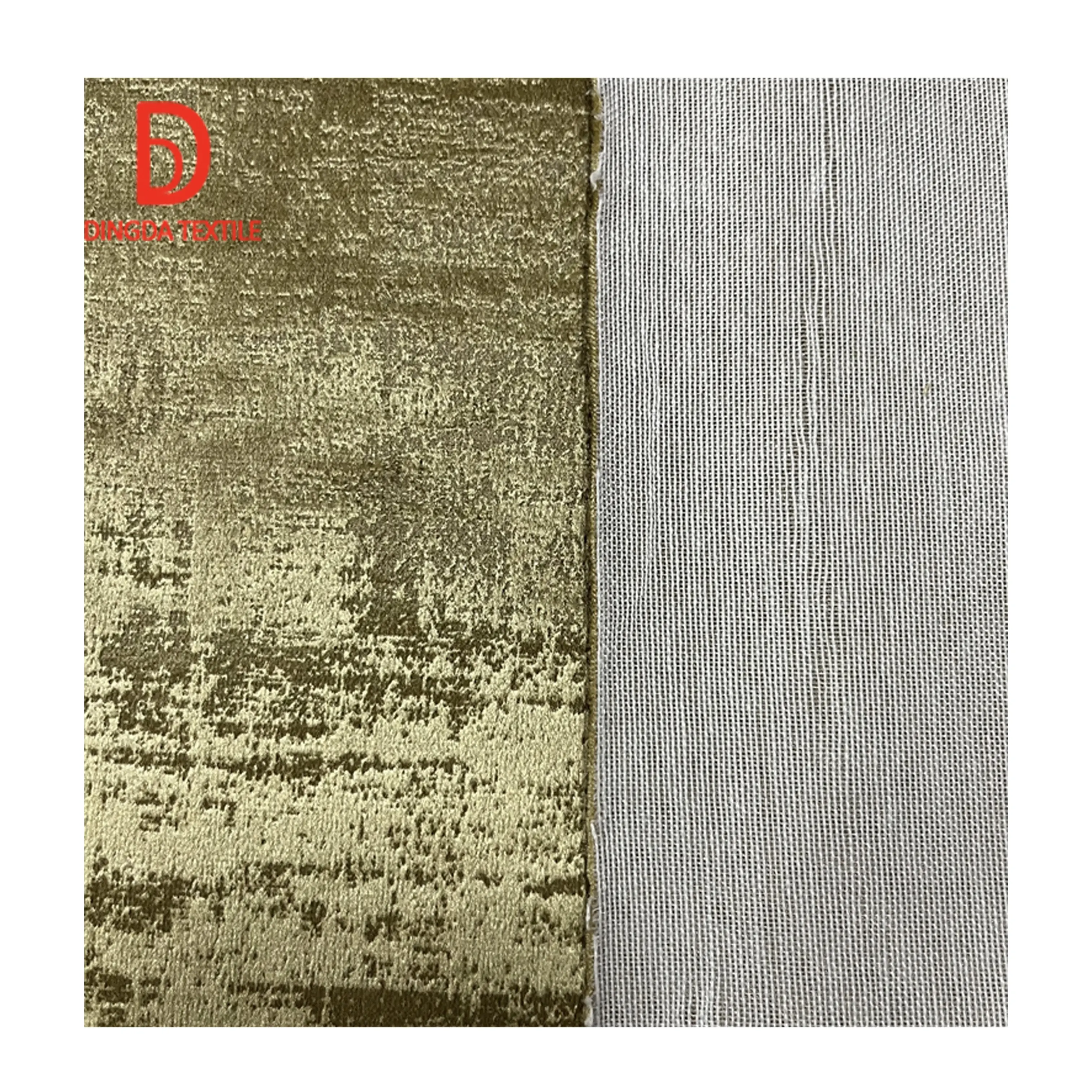 Sofa fabric home textile printed Dutch velvet furniture fabric Italian pile pressing + compound TC cloth