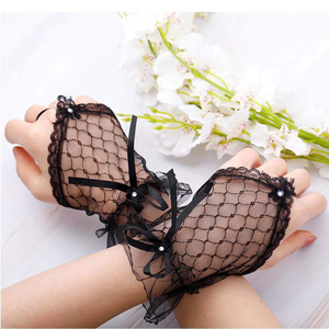 HZS-23005 élégant mariage mariée <span class=keywords><strong>gants</strong></span> courts dentelle <span class=keywords><strong>demoiselle</strong></span> <span class=keywords><strong>d</strong></span>'<span class=keywords><strong>honneur</strong></span> femmes Pageant bal effectuer des <span class=keywords><strong>gants</strong></span> sans doigts - Product Image 5