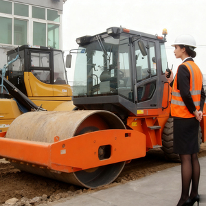 Dual-Drive Dual-<b>Vibration</b> <b>Mini</b> Road Roller Ride on Vibratory Road Roller 1.5 Ton Road Roller Compactor - Product Image 5