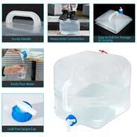 Conteneur d'eau pliable Portable avec Cube de rangement de robinet sac à eau pichet d'eau de Camping en plein air