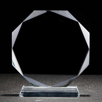 Microphone de musique en verre personnalisé pour salle de bal, musique en cristal, drôle, guitare transparente, diamant, note musicale, trophée de prix de musicien