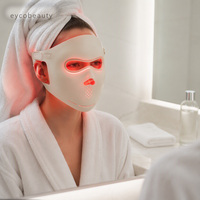 EYCO 3D Wireless 3 in 1 Masker Terapi Cahaya LED Merah 3 Warna Masker LED Masker Terapi Cahaya LED Merah