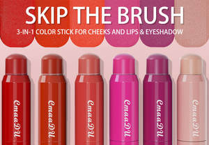 Customized LOGO 6 Color Universal Use Lipstick Blush Eyeshadow <b>All</b> <b>in</b> <b>One</b> - Product Image 2