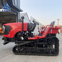 Micro-cultivateur diesel multifonctionnel à chenilles, type tracteur porteur, avec rotoculteur agricole, de fabrication chinoise