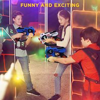 DWI Dowellin Laser Gun Toy BattleGame and Shoot Projector avec Cartoon Tir Target Game Machine Jouets pour enfants