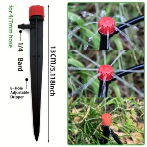 Kit de Riego por Goteo Automático, Tubería de 1/2 Pulgada, Cabezal de Goteo con Flujo Ajustable, Sistema de Riego Eficiente para Jardín - Product Image 2