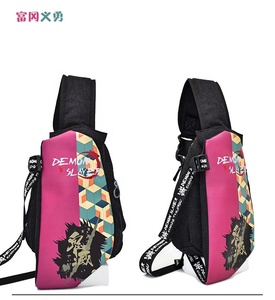5 Styles nouvelle conception Demon Slayer: <span class=keywords><strong>Kimetsu</strong></span> <span class=keywords><strong>No</strong></span> <span class=keywords><strong>Yaba</strong></span> Anime Cosplay dessin animé taille bandoulière sacs de messager sac à bandoulière unique - Product Image 4