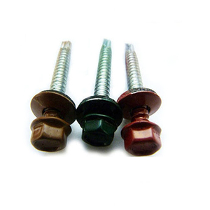 <span class=keywords><strong>Tornillos</strong></span> de autoperforación galvanizados coloridos, tornillo de perforación pintado para techo, hexagonal, chapado en ZINC, todos los tamaños empaquetados a granel (15-25kg)/caja pequeña - Product Image 1