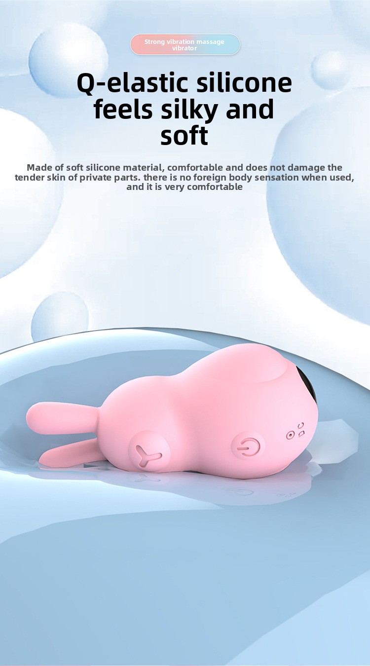 pink Little meng rabbit jumping egg