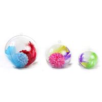 Boules de Noël de décoration de grand arbre de Noël acrylique creux en plastique ouvrable transparent