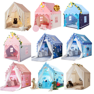 En71 Certificate Custom Tag Kids Play Tent House Indoor Play Children House Toy Game Tent House for Kids - Product Image 2