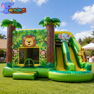 <span class=keywords><strong>Castillo</strong></span> Inflable con Tobogán para Niños, <span class=keywords><strong>Castillo</strong></span> <span class=keywords><strong>Hinchable</strong></span> Comercial para Fiestas al Aire Libre - Product Image 1
