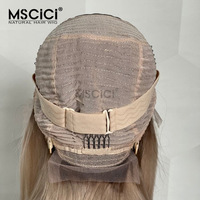 Perruque Lace Front 13x6 en Cheveux Humains, Cheveux Vierges Indiens Lisses Blond Foncé, Ligne de Cheveux Naturelle, 100% Cheveux Humains