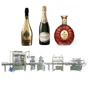 可靠耐用的葡萄酒伏特加白酒灌装机液体多功能灌装生产线