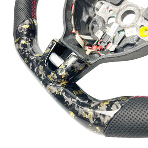 Volante de Fibra de Carbono Forjado para Volkswagen <span class=keywords><strong>Golf</strong></span> 7 <span class=keywords><strong>GTI</strong></span> R MK7 7.5 para MK4 MK5 MK6 Actualización Antigua a Nuevo Volante de Coche Deportivo - Product Image 5