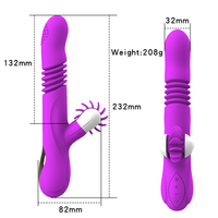 Heiß begehrter, auf- und abwärts teleskopierbarer Heiz-Vibrator für weibliche Masturbation – Vibrationsdildo, Sexspielzeug für Frauen