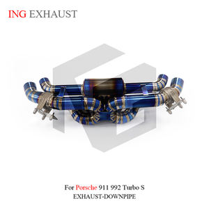 Nuevo Sistema de Escape Catback de Aleación de Titanio ING Performance para 911 992 GT3 <span class=keywords><strong>Turbo</strong></span> S, Válvulas de Silenciador, Tubos, PIEZAS DE AUTOMÓVIL - Product Image 4