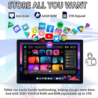 Nouvelle tablette PC YPORANGECHENG 10,1 pouces Octa Core MTK Android 12.0 avec Wi-Fi 3 Go/64 Go de stockage 1280x800