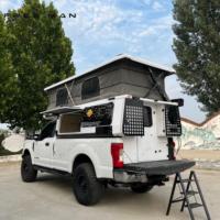 Tente de toit souple pour pick-up, camping, quatre saisons, ouverture rapide automatique, grand espace pour 2 personnes
