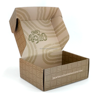Boîte d'expédition écologique en matériaux recyclés pour produits capillaires de salon avec double boucle pour un montage facile