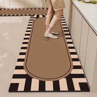 Support abstrait personnalisé 150cm Accessoires Imperméable Anti Fatigue Sol Tapis de cuisine moderne