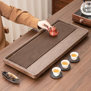 Table à thé en gros d'usine, plateau à thé, table à thé intégrée en bambou, petite table à thé simple pour infusion à sec avec sortie d'eau, livraison directe - Product Image 1