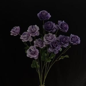 Bouquet de roses artificielles Junheyuan, fleurs en soie pour la décoration de la maison et des mariages, 273 - Product Image 3