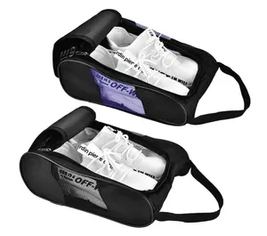 Custom Logo High Quality Travel Shoe Packing Organizer Carry Tote Football Soccer Boot Golf Shoes Bag