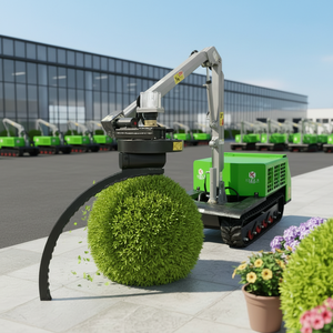 Podadora Eléctrica Innovadora Tipo Oruga con Brazo Cantilever, Rotación de 0 a 180° y Cortasetos de Altura Ajustable para Jardín - Product Image 4