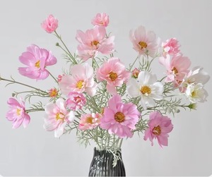Flores Artificiales de Tela de Seda para Decoración de Bodas y Hogar, Flores de <span class=keywords><strong>Cosmos</strong></span> <span class=keywords><strong>Bipinnatus</strong></span> Rosadas y Moradas para Arreglos Florales - Product Image 6