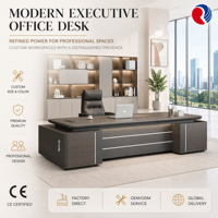 Bureau de direction pour petit bureau, mobilier compact en forme de L, idéal pour les startups