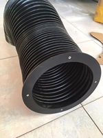Housses souffletées flexibles sur mesure, étanches à l'huile et à la poussière, cousues, pour vis à billes cylindriques et guides de machines de fraisage CNC