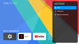 Projecteur vidéo Home Cinéma 2025 avec éclairage nocturne, système Android 13, Full HD natif 1920x1080P, WiFi 6 - Product Image 2