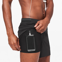 Fabricant de shorts unis 2 en 1 avec logo personnalisé, baggy pour la course à pied, léger, doux et respirant, vente en gros