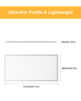 En stock aux États-Unis, en UE et au Canada, panneau lumineux LED pour plafond réglable 600x600 mm (2 pi x 2 pi), 40 W, 72 W, 3000 K-6500 K, 5 puissances, 5 températures de couleur