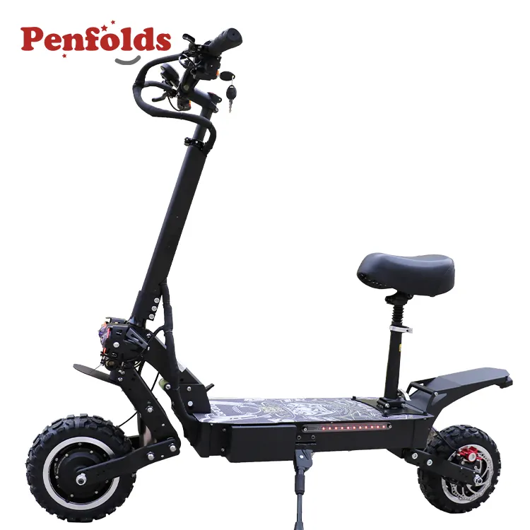 Flj — scooter électrique double tout-terrain pour adulte, trottinette à 2 roues, avec siège, refroidisseur automatique, rapide
