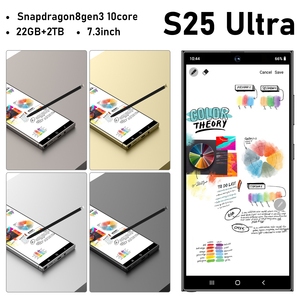 Tout nouveau téléphone S25 Ultra 7.3 pouces 16GB + 1TB 4G <span class=keywords><strong>5G</strong></span> Dual Sim Face ID 108MP caméra arrière Decacore déverrouillé téléphone portable boîte d'origine - Product Image 4