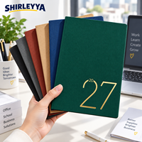 2027 A5 Premium Planer Notizbuch 80g/m² Dickes Papier Monatsindex Hardcover Geschäftstagebuch Großhandel Mengenrabatt